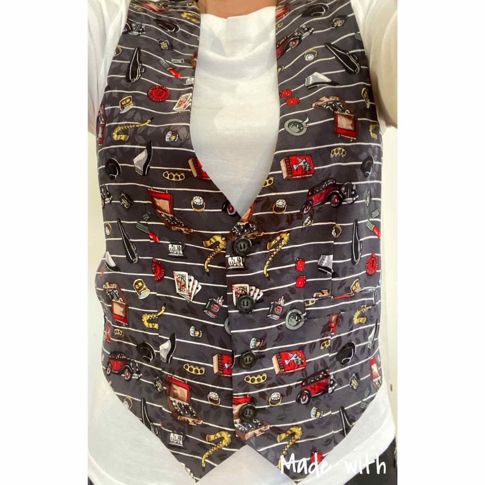 Vintage Nicole Miller Gangster Vest